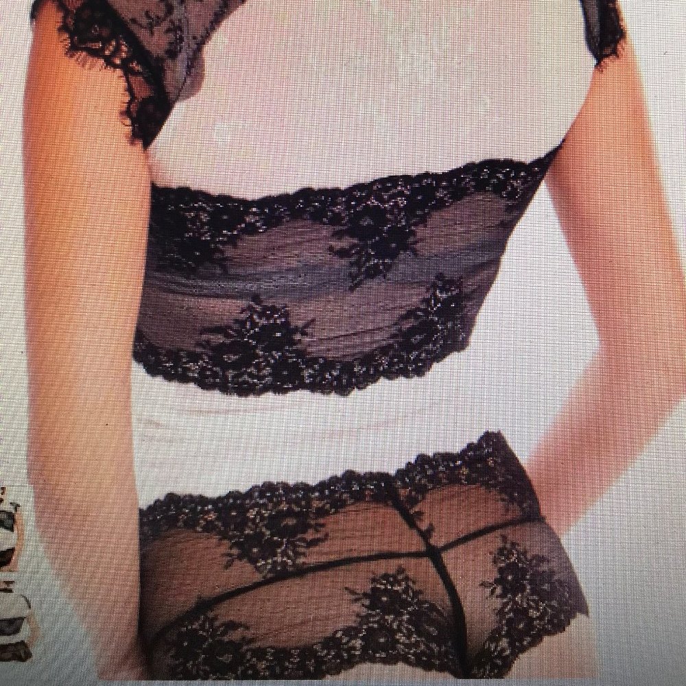 Arefeva stretch lace black and off-white bodysuit